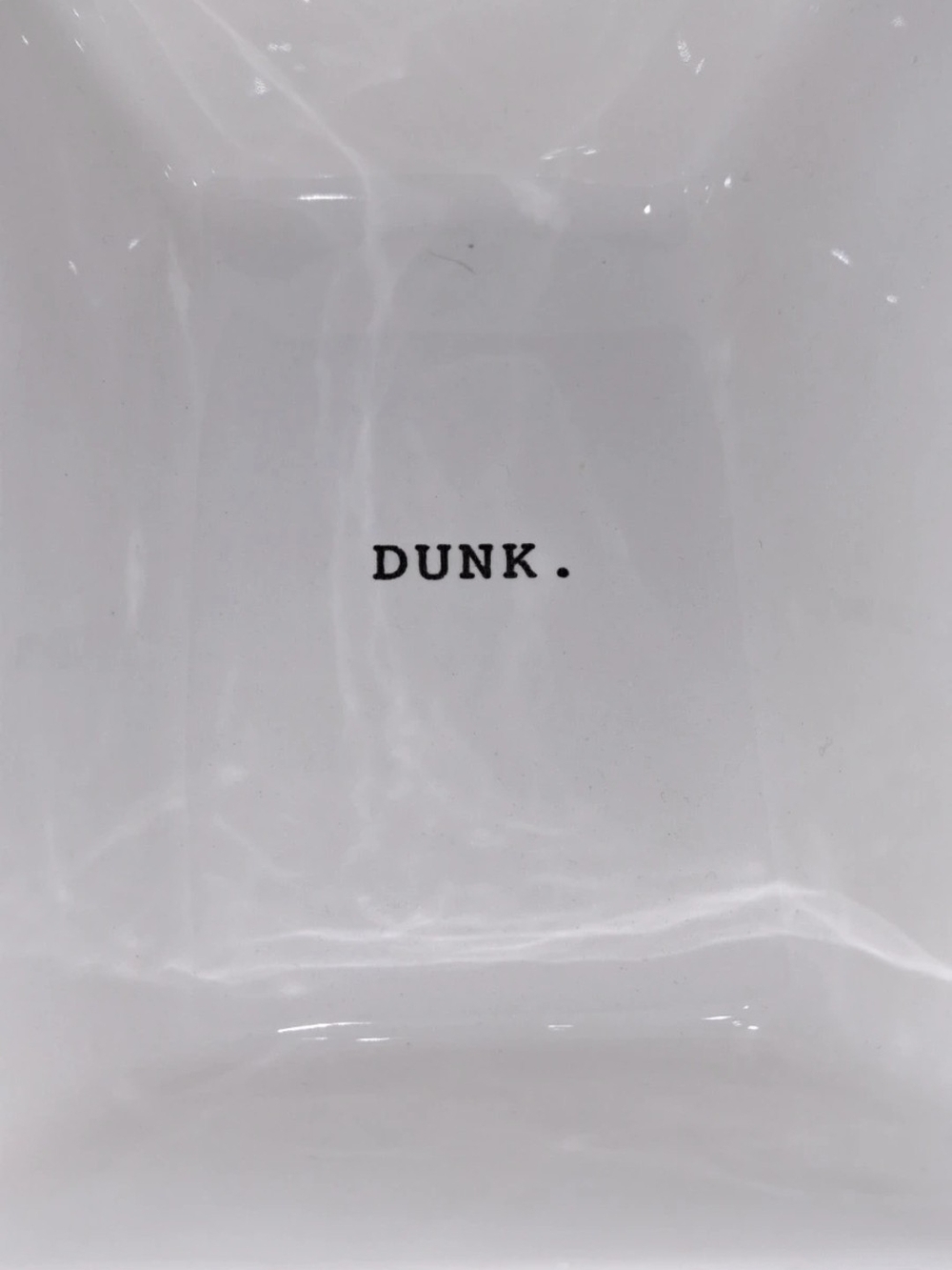 NEW Rae Dunn White 'DIP.' & 'DUNK." Divided Tray - Picture 3 of 4